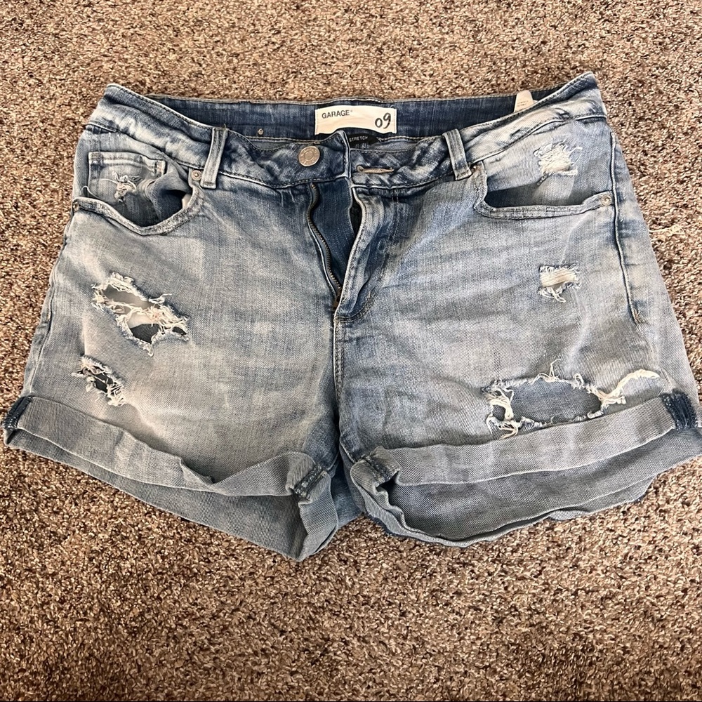 Garage Distressed Jean Shorts